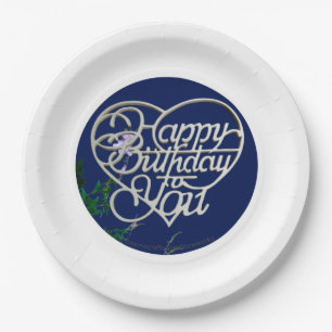 Personalisierte Geburtstagsgeschenke Papier Teller