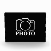 Personalisierte Geburtstagsgeschenkidee Hochladen Fotoblock (Vorderseite)