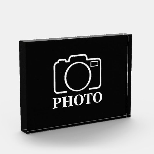 Personalisierte Geburtstagsgeschenkidee Hochladen Fotoblock (Links)