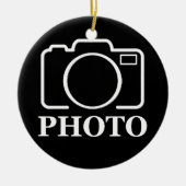 Personalisierte Geburtstagsgeschenkidee Hochladen  Keramik Ornament (Vorne)