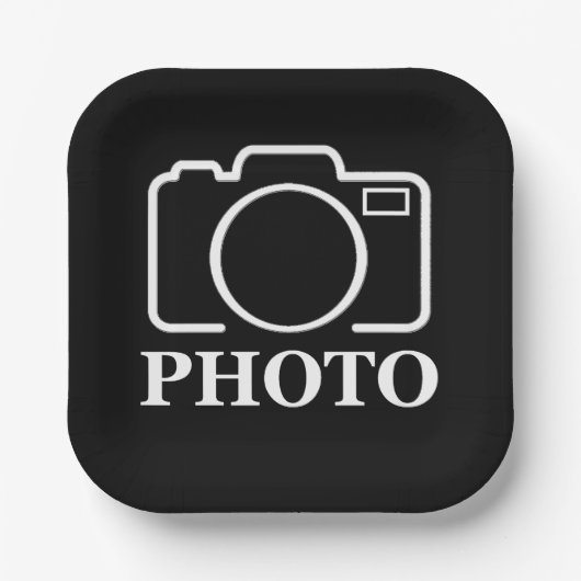 Personalisierte Geburtstagsgeschenkidee Hochladen Pappteller (Vorderseite)