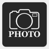 Personalisierte Geburtstagsgeschenkidee Hochladen Quadratischer Aufkleber (Vorderseite)