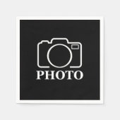 Personalisierte Geburtstagsgeschenkidee Hochladen  Serviette (Vorderseite)