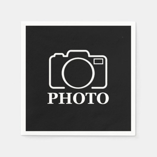 Personalisierte Geburtstagsgeschenkidee Hochladen Serviette (Vorderseite)