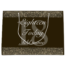 Personalisierte Geburtstagsgeschenktasche 18. Große Geschenktüte