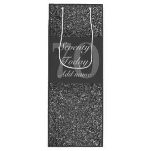 personalisierte Geburtstagsgeschenktasche 70. Geschenktüte Für Weinflaschen