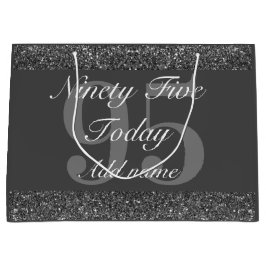 Personalisierte Geburtstagsgeschenktasche 95. Große Geschenktüte