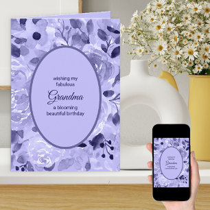 Personalisierte Geburtstagsgrüße mit schönen Blume Karte