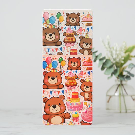 Personalisierte Geburtstagskarte (Stehend Vorderseite)