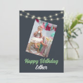 Personalisierte Geburtstagskarte Feiertagskarte (Stehend Vorderseite)