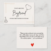 Personalisierte Geburtstagskarte für Freund Mitteilungskarte (Vorne/Hinten)