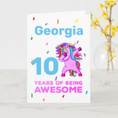 Personalisierte Geburtstagskarte für Mädchen Karte (Gelbe Blume)