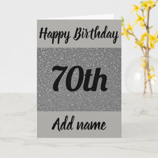 Personalisierte Geburtstagskarte Karte (Gelbe Blume)