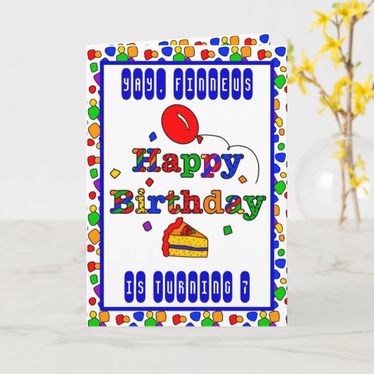 Personalisierte Geburtstagskarte Karte (Gelbe Blume)