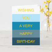 Personalisierte Geburtstagskarte Karte (Gelbe Blume)