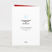 Personalisierte Geburtstagskarte Karte (Rückseite)