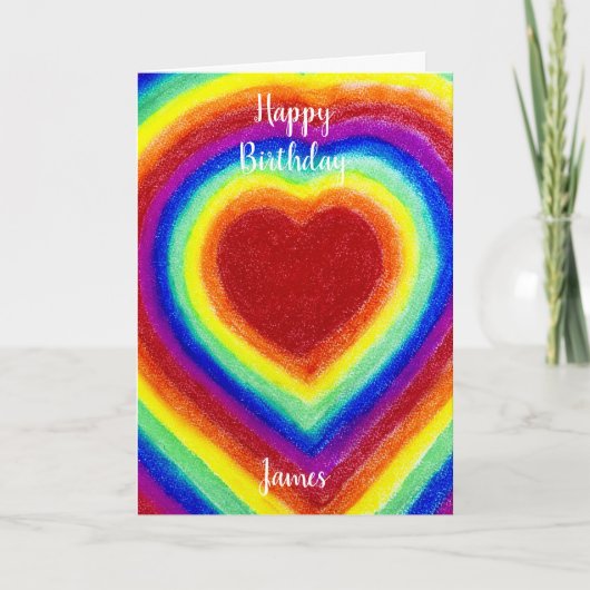 Personalisierte Geburtstagskarte Karte (Vorderseite)