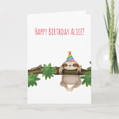 Personalisierte Geburtstagskarte Karte (Vorderseite)