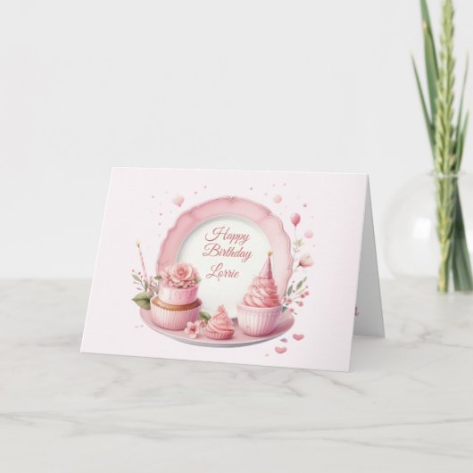 Personalisierte Geburtstagskarte Karte (Vorderseite)