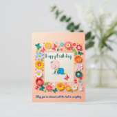 Personalisierte Geburtstagskarte Postkarte (Stehend Vorderseite)