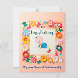 Personalisierte Geburtstagskarte Postkarte