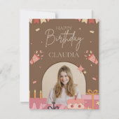 Personalisierte Geburtstagskarten Dankeskarte (Vorderseite)