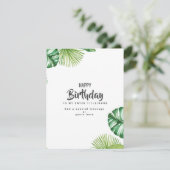 Personalisierte Geburtstagskarten - Geburtstagskar Karte (Stehend Vorderseite)