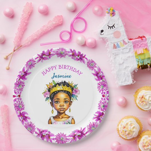 Personalisierte Geburtstagskurse Pappteller (Party)