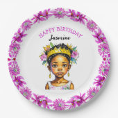 Personalisierte Geburtstagskurse Pappteller (Vorderseite)