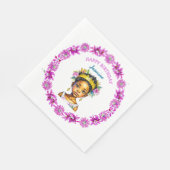 Personalisierte Geburtstagskurse Serviette (Ecke)