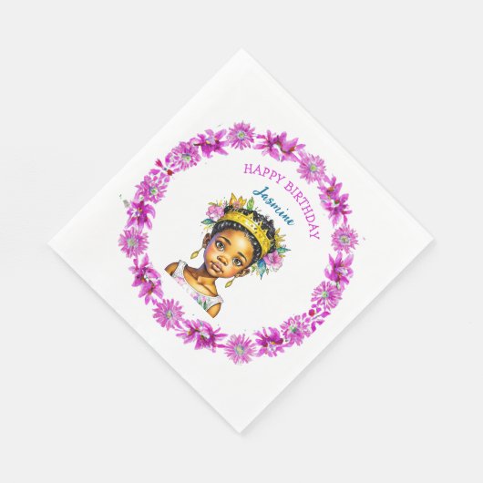 Personalisierte Geburtstagskurse Serviette (Ecke)