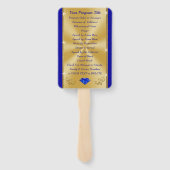 Personalisierte Geburtstagspartprogramme für Erwac Fächer (Rückseite)