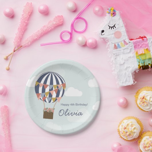 Personalisierte Geburtstagsparty Ballon Teller (Party)