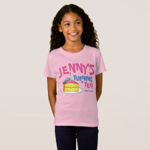 Personalisierte Geburtstagsparty bevorzugt Pink Ca T-Shirt