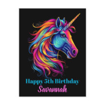 Personalisierte Geburtstagsparty Einhorn Fantasie