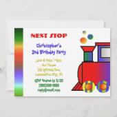 Personalisierte Geburtstagsparty Einladung (Rückseite)