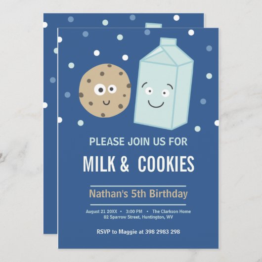 Personalisierte Geburtstagsparty Einladung (Vorne/Hinten)