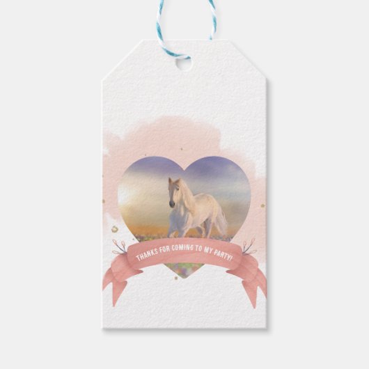 Personalisierte Geburtstagsparty Geschenkanhänger (Vorderseite)