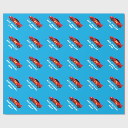 personalisierte Geburtstagsparty Geschenkpapier (Flach)