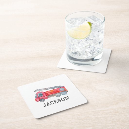 Personalisierte Geburtstagsparty Rechteckiger Pappuntersetzer (Vor Ort)