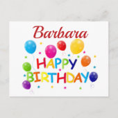 Personalisierte Geburtstagswünsche Postkarte (Vorderseite)