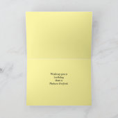 Personalisierte Geburtstagwünsche, leuchtender Zio Karte (Innenseite)