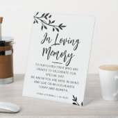 Personalisierte Gedächtnishochzeit Sockelschild (In SItu)