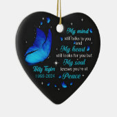 Personalisierte Gedächtnisschmuck Keramik Ornament (Rechts)