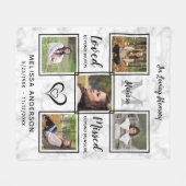 Personalisierte Gedächtnistraining Gedächtnisfoto- Fleecedecke (Vorderseite (Horizontal))