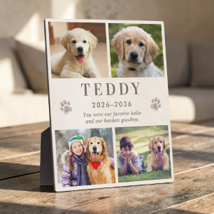 Personalisierte Gedenk-Foto-Collage-Plakette für H Fotoplatte