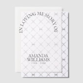 Personalisierte Gedenkfeier Pergament Einladungen (Versetzt (Einladung))