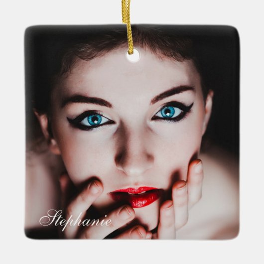 Personalisierte Gedenkstätte Keramikornament (Vorderseite)