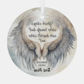 Personalisierte Gedenkstätte Ornament Aus Glas (Rückseite)