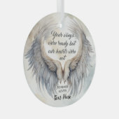 Personalisierte Gedenkstätte Ornament Aus Glas (Vorderseite Rechts)